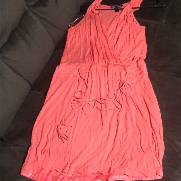 mango coral dress